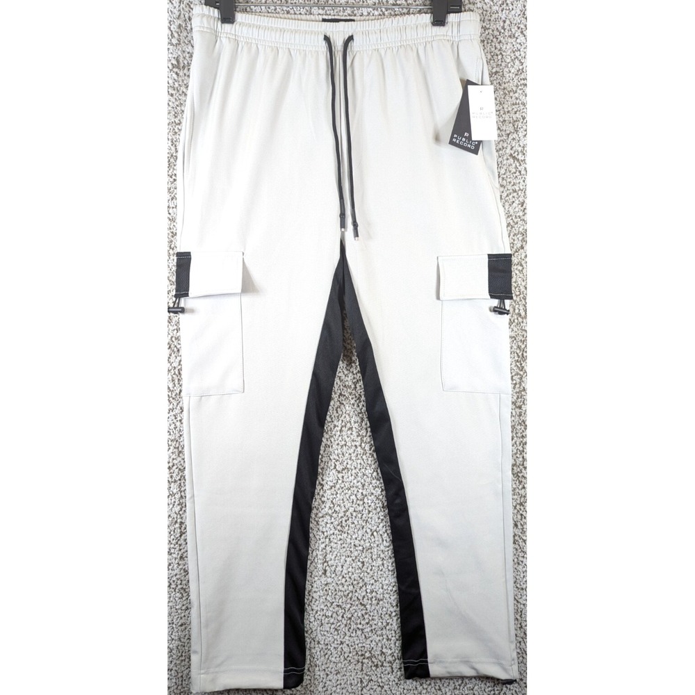 NWT Public Record Men's Atreus Cargo Jogger‎ Pants Elastic Waist Pockets Size M